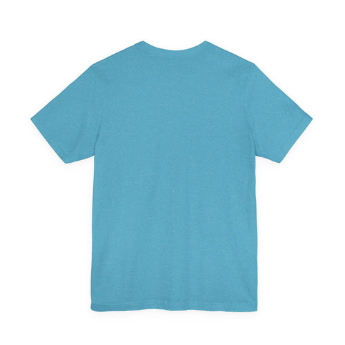 Minimal 'T' Logo Tee — Blue Short Sleeve T-Shirt