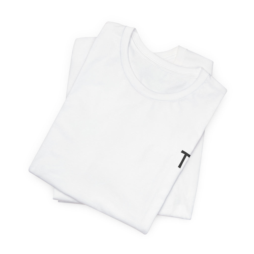 Minimalist 'T' Pocket Tee — Simple Monogram T-Shirt